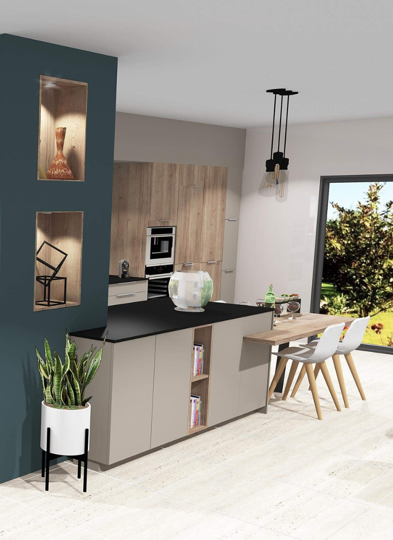 projet cuisine en 3D